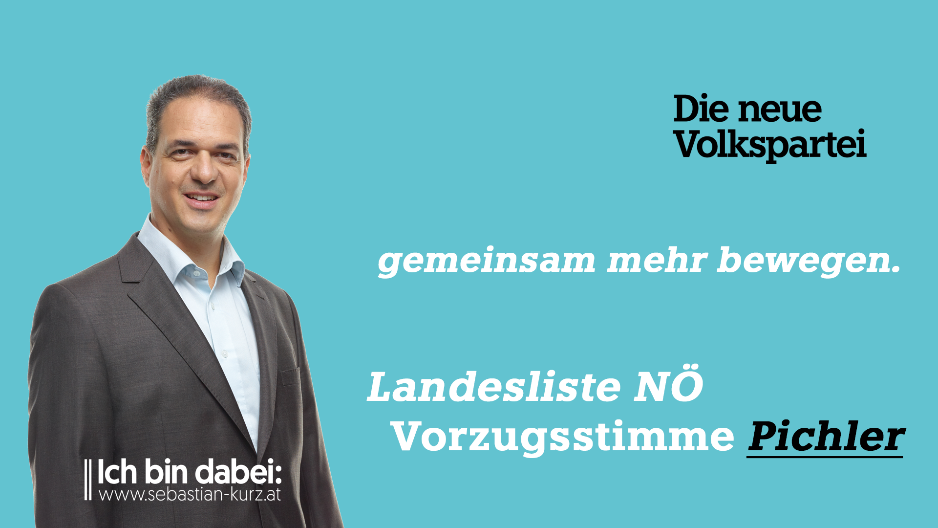 Vorzugsstimme Reinhard Pichler - Landesliste NÖ